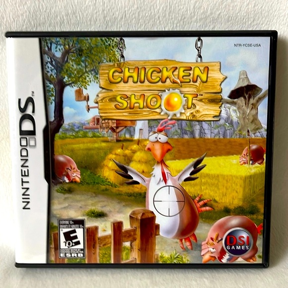 Nintendo DS Chicken Shoot Video Game & Manual - Picture 1 of 8